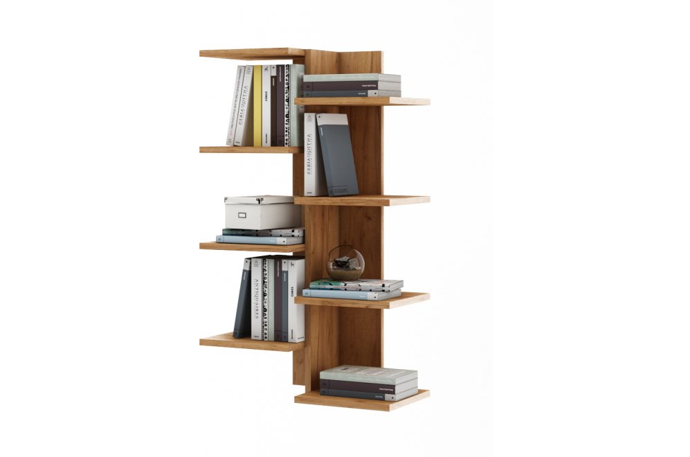 Полка настенная Кевин-3 дуб золотистый