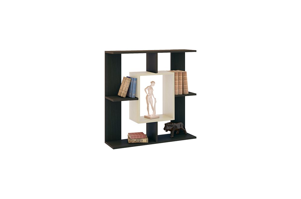 Полка настенная тип 5 венге Цаво / дуб Белфорт