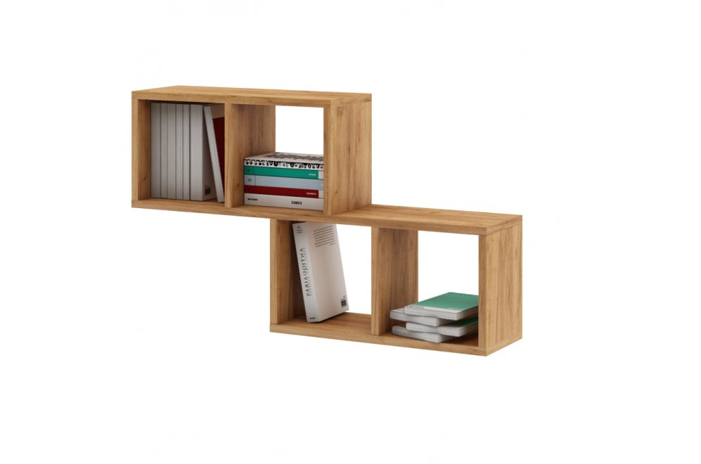 Полка настенная Вайс-1 дуб золотистый