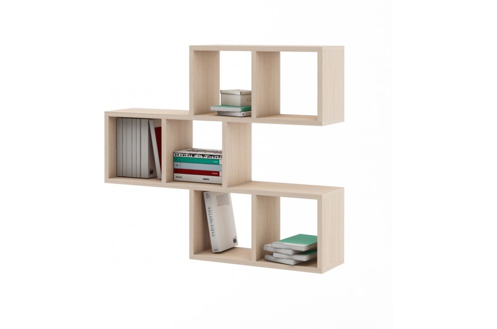 Полка настенная Вайс-3 дуб молочный