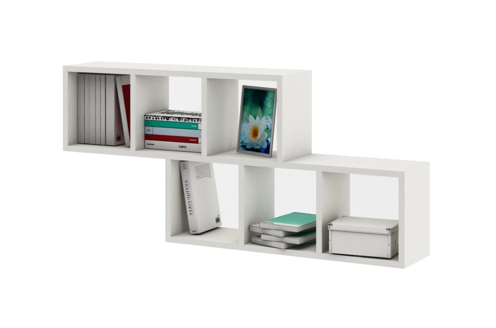 Полка настенная Вайс-4 белый