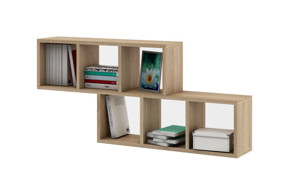 Полка настенная Вайс-4 дуб сонома