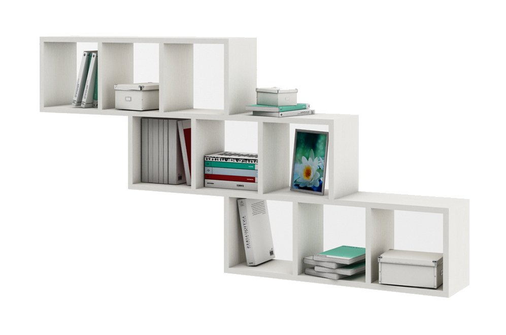 Полка настенная Вайс-5 белый