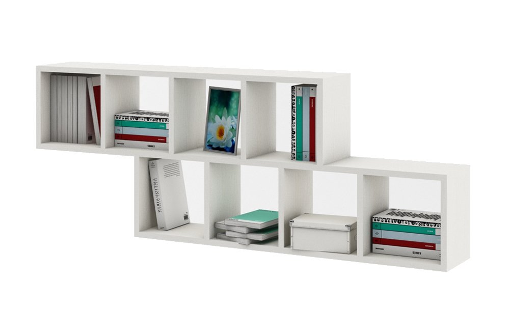 Полка настенная Вайс-7 белый