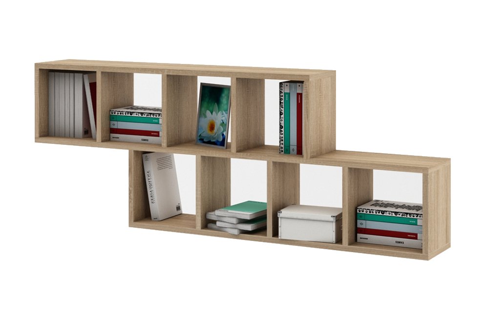 Полка настенная Вайс-7 дуб сонома