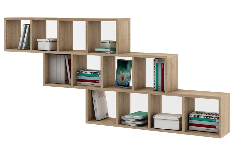 Полка настенная Вайс-8 дуб сонома