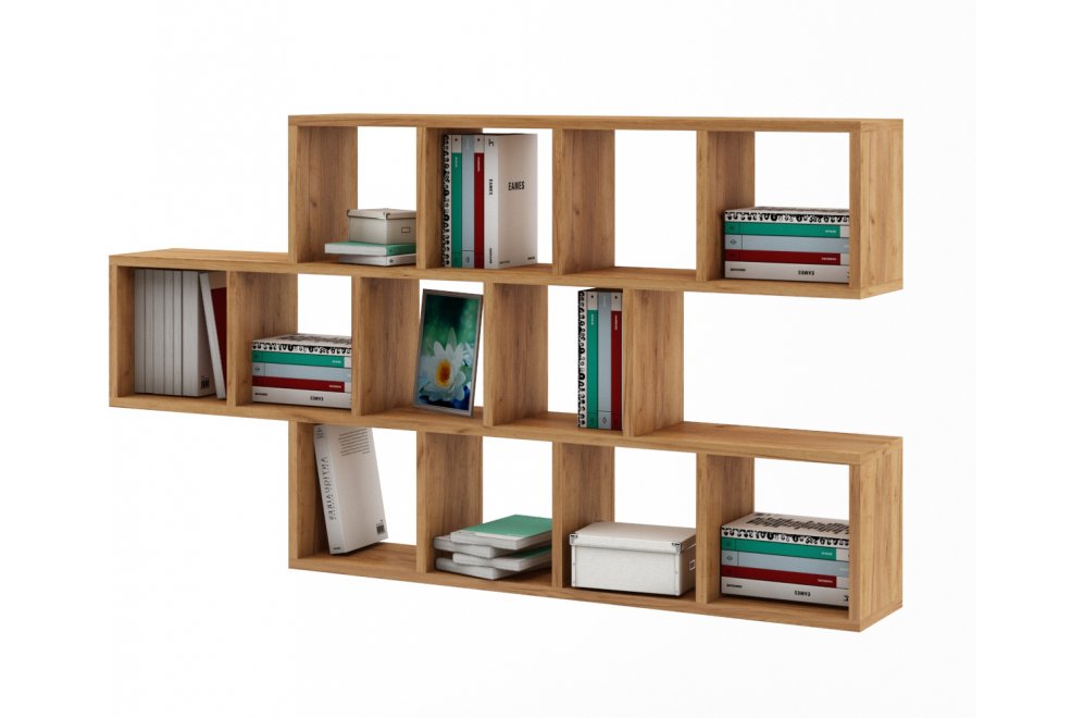 Полка настенная Вайс-9 дуб золотистый