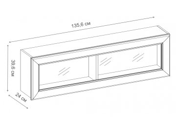 Шкаф навесной Olivia 1D