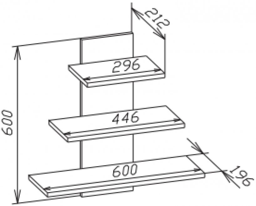 Полка ПК-8 венге