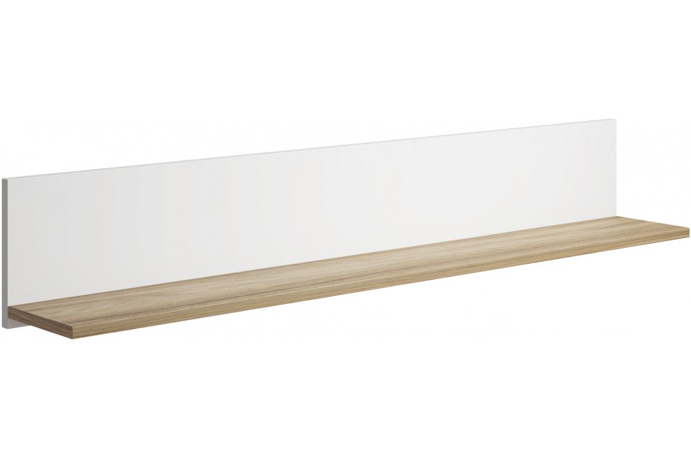 Полка Скайлайт СЛ-40 блэквуд ячменный / белая