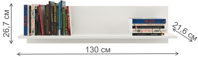 Полка Tiffany В вудлайн кремовый