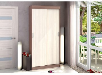 Шкаф-купе Евро шимо темный / шимо светлый