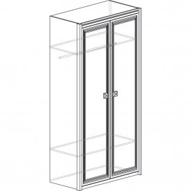 Шкаф для одежды двухдверный Рио 465