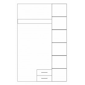 Шкаф трехдверный Olivia 3D2S