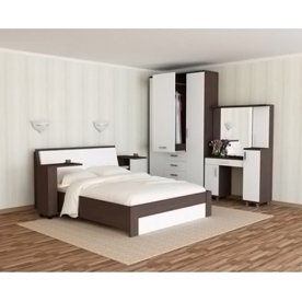 Шкаф трехстворчатый Мальта венге / белый