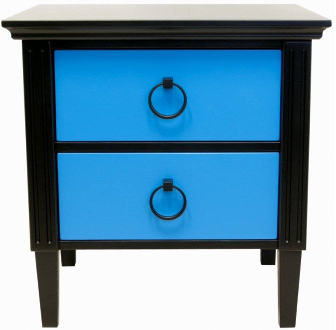 Тумба Nort MGCG-06-B черная / голубая
