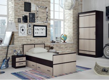 Комплект тумб прикроватных Сакура