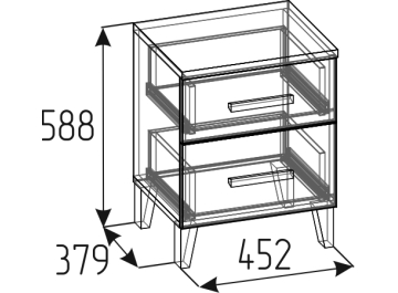 Прикроватная тумба Норвуд 41