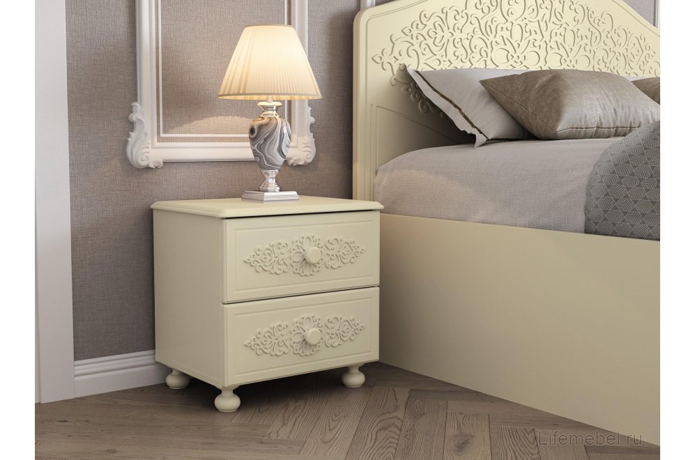 Прикроватная тумба Ассоль плюс АС-4 ваниль