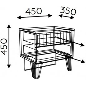 Прикроватная тумба Беатрис модель 3