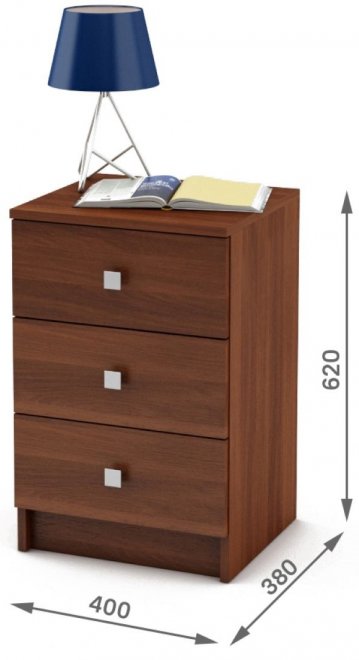 Прикроватная тумба Бостон-1 итальянский орех