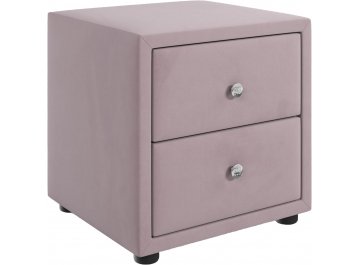 Прикроватная тумба Cubo лиловый велюр