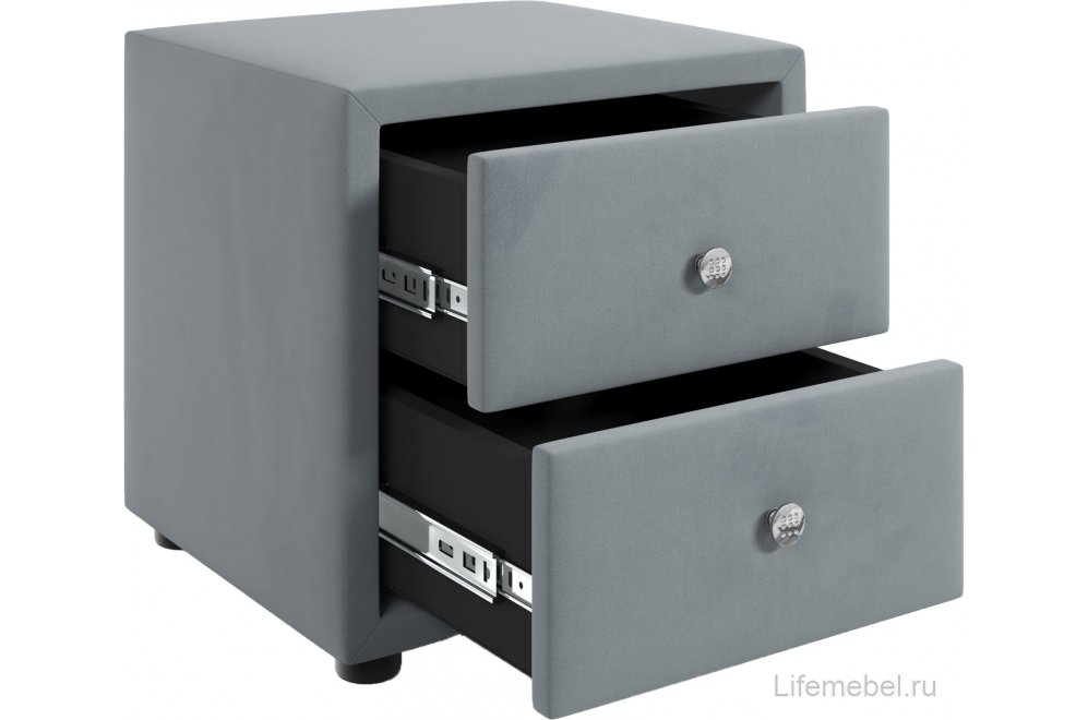 Прикроватная тумба Призма серая