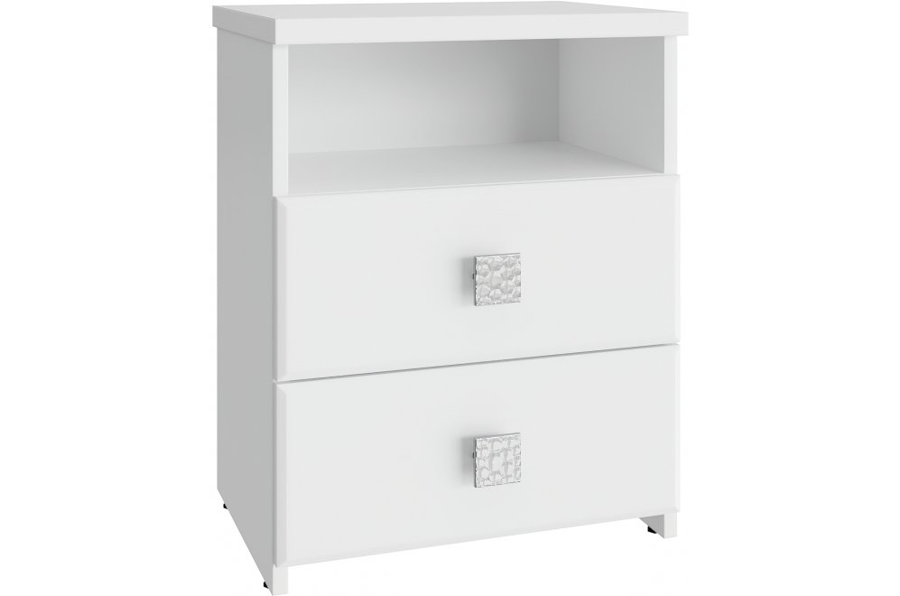 Прикроватная тумба Изабель ИЗ-58К белое дерево
