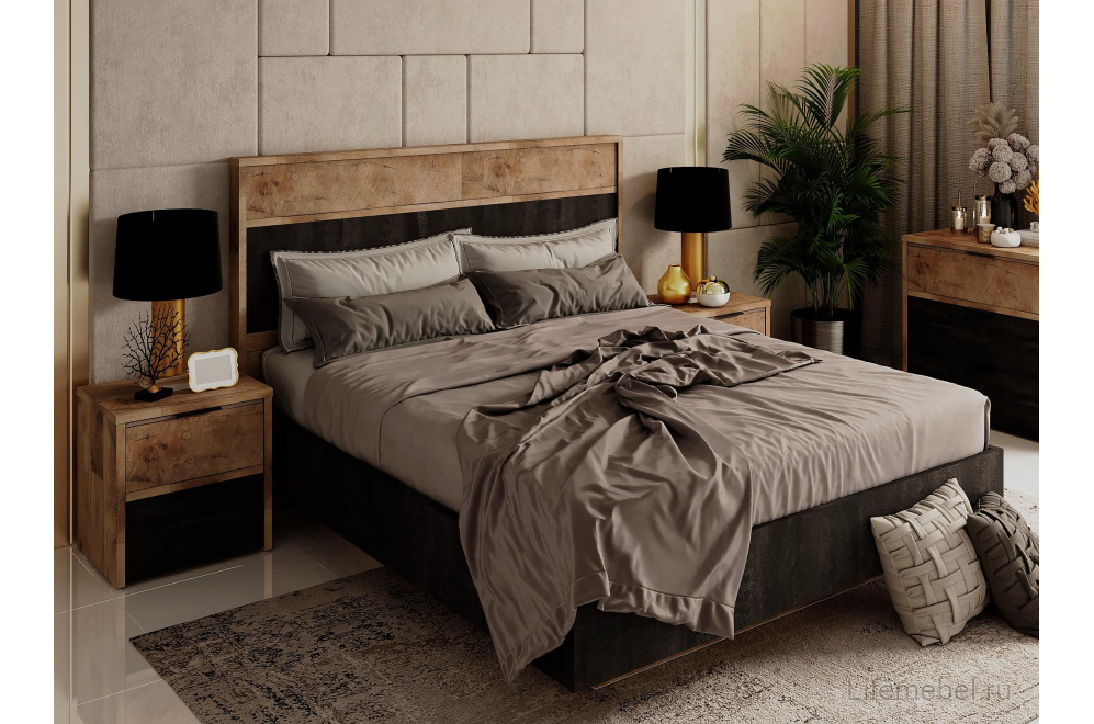 Прикроватная тумба Кения 5007.М1 гамбия / угольный камень