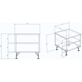 Прикроватная тумба МегаKraft 4