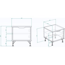 Прикроватная тумба МегаKraft 5