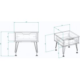 Прикроватная тумба МегаKraft 6