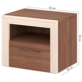 Прикроватная тумба Нобиле ТбКр ШК