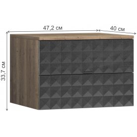 Прикроватная тумба Shtabe Simple 7002 эко навесная