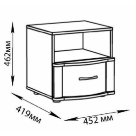Тумба прикроватная Сорбонна СБ-09