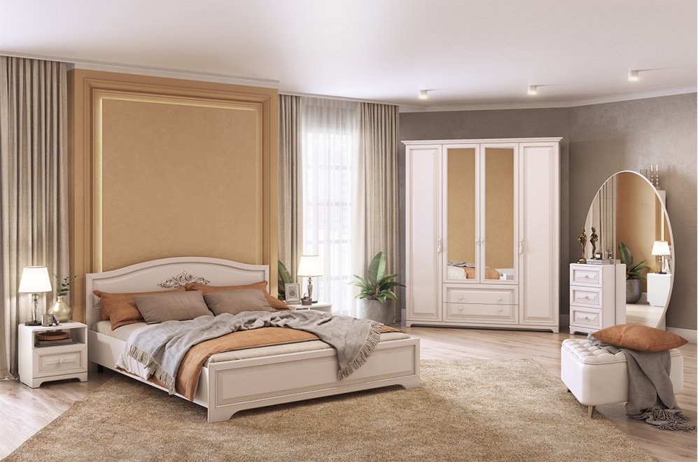 Спальный гарнитур Белла К1 белый