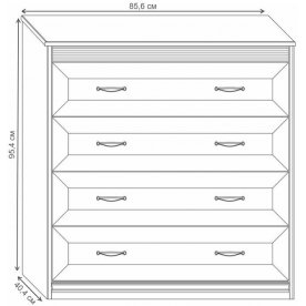 Спальный гарнитур Бирель комплектация 3