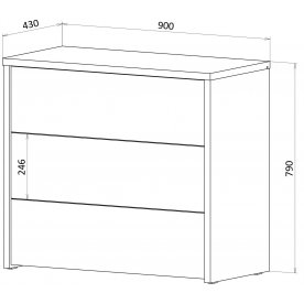 Спальный гарнитур Кения комплектация 1