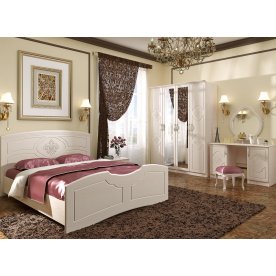 Спальный гарнитур Лилия дуб атланта / лен белый