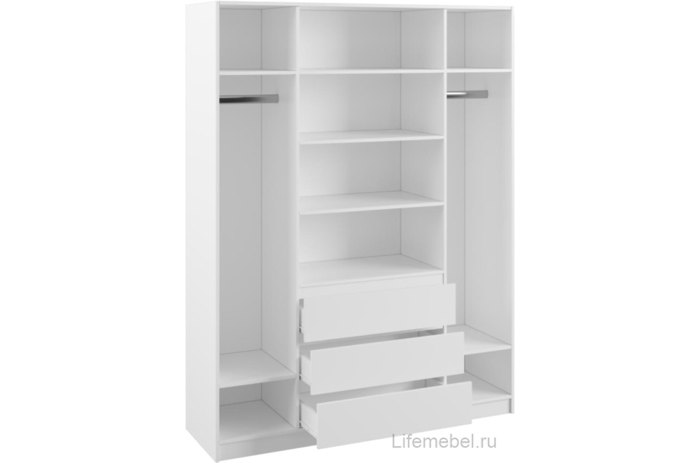 Спальный гарнитур Мадера белый комплектация 2