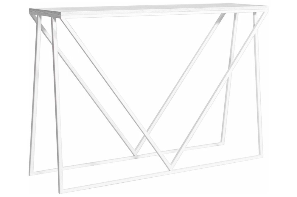 Консольный столик Akur Loft Budapest белый / декор белый
