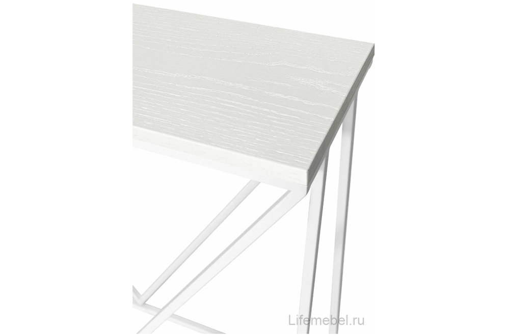 Консольный столик Akur Loft Budapest белый / декор белый