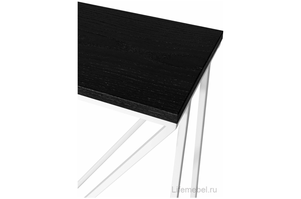 Консольный столик Akur Loft Budapest белый / декор черный