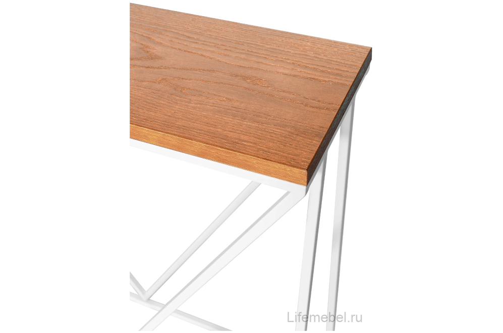 Консольный столик Akur Loft Budapest белый / декор ольха