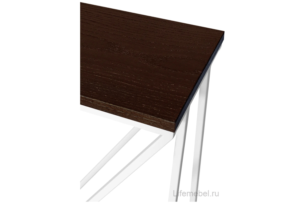 Консольный столик Akur Loft Budapest белый / декор венге