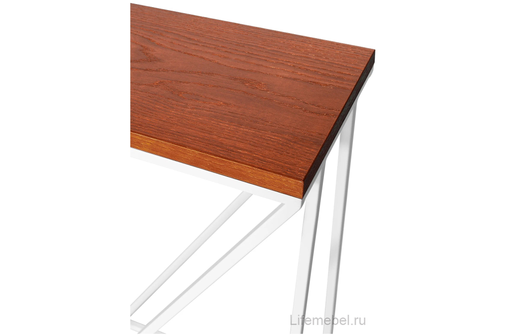 Консольный столик Akur Loft Budapest белый / декор вишня