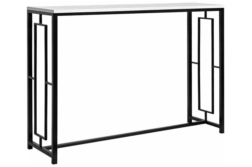 Консольный столик Akur Loft Dublin черный / декор белый