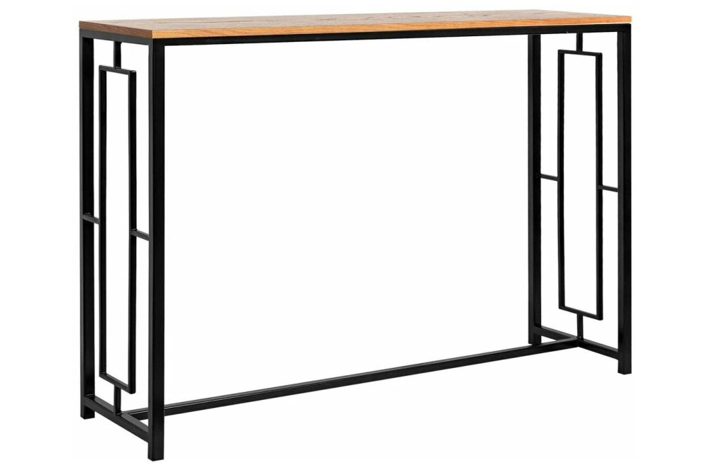 Консольный столик Akur Loft Dublin черный / декор ольха