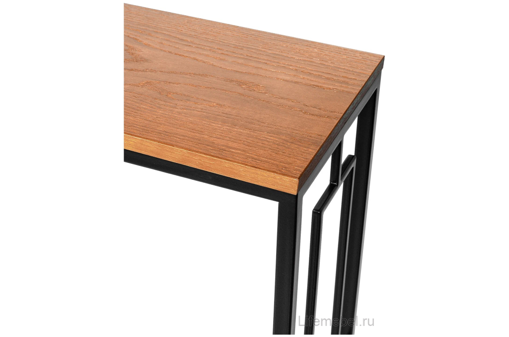 Консольный столик Akur Loft Dublin черный / декор ольха