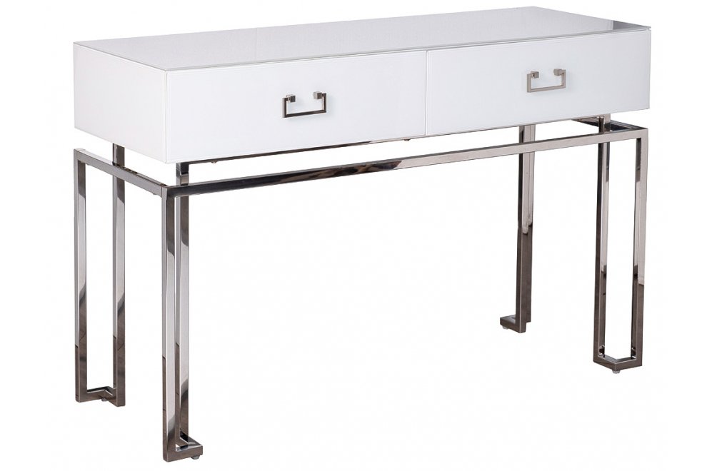 Консольный столик KFG070-NI белая / хром